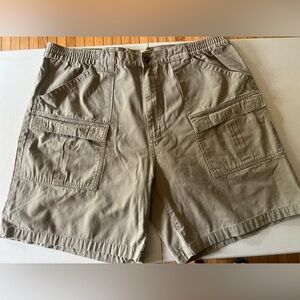 Cabelas Cargo Shorts Men’s 42 Khaki Pockets Outdoors Workwear Camping Gorpcore